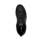 Top View of Women’s Airwalk Arena Low Composite Toe Work Shoe in Black – featuring a composite safety toe, slip-resistant outsole, and cushioned insole for comfort.
