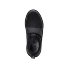 Top View of Women’s Alegria Double Trouble Black Mesh 2 sneaker in black mesh – featuring a breathable mesh upper, cushioned insole, and wide toe box for comfort.