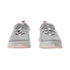 Front  View of Women’s Alegria Roll On sneaker in Sunset Snow – featuring cushioned heel support, and sleek silhouette.