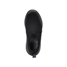 Top View of Women’s Alegria Shift Lead shoe in Black Mesh – featuring a breathable mesh upper that promotes airflow and keeps feet cool, a slip-on design for quick, easy wear, and a cushioned insole that offers comfort and support throughout long shifts.