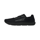 Side view of Men’s Altra Escalante 4 athletic shoe in all black – featuring seamless mesh upper, cushioned midsole, and lightweight outsole.