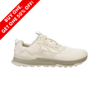 Side View of men’s Altra Lone Peak 7 Trail Shoe in Taupe – Features include balanced cushioning, natural foot positioning, and a low-profile design for enhanced agility on rugged terrain.