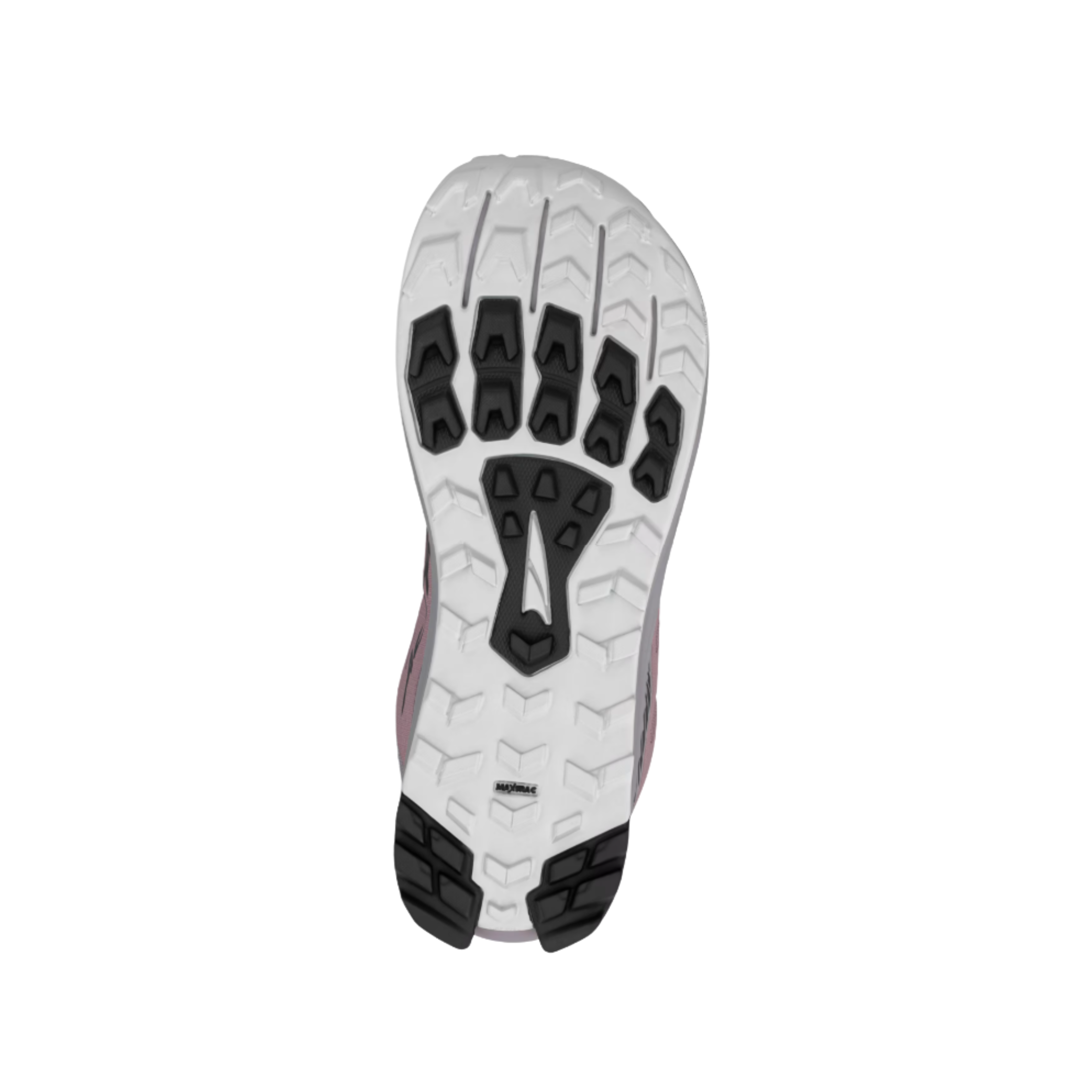 Bottom View of women’s Altra Lone Peak 9 in Purple – Featuring a breathable mesh upper, ample toe box for comfort, and a sleek design for enhanced performance on outdoor adventures.