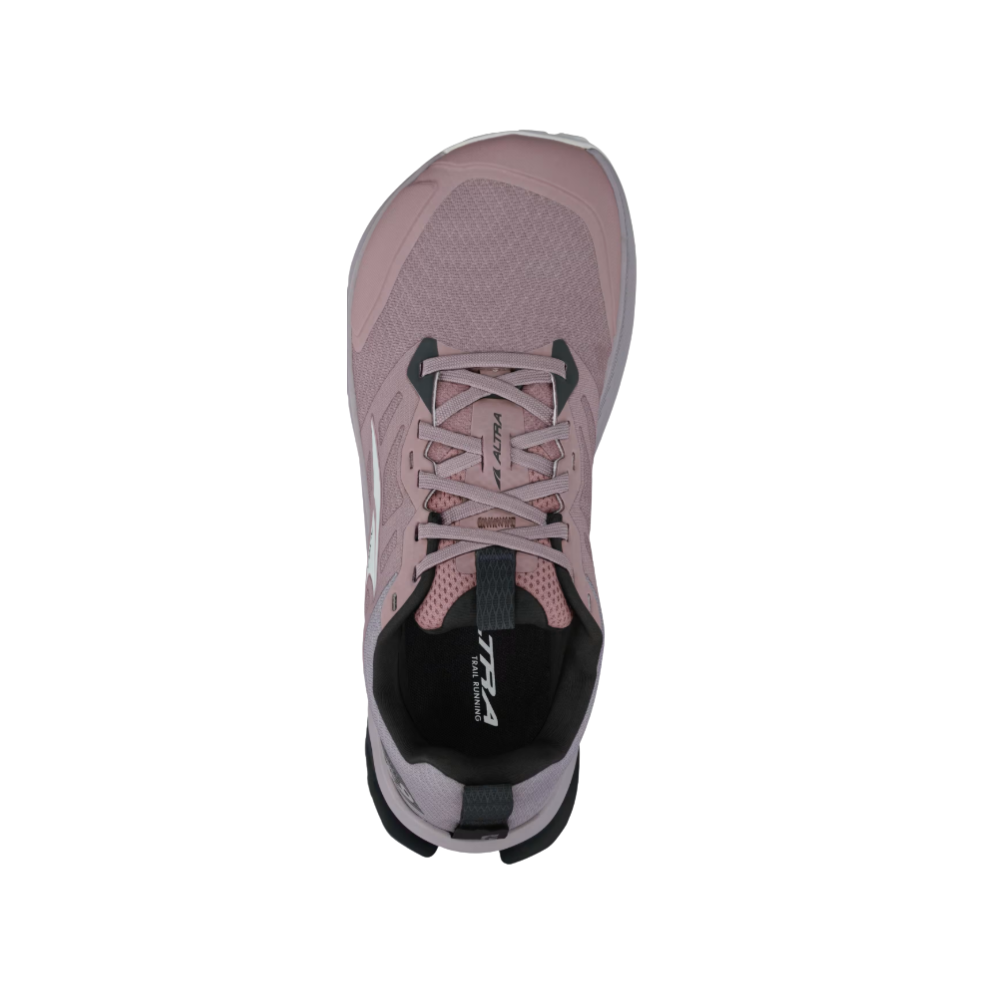Top View of women’s Altra Lone Peak 9 in Purple – Featuring a breathable mesh upper, ample toe box for comfort, and a sleek design for enhanced performance on outdoor adventures.