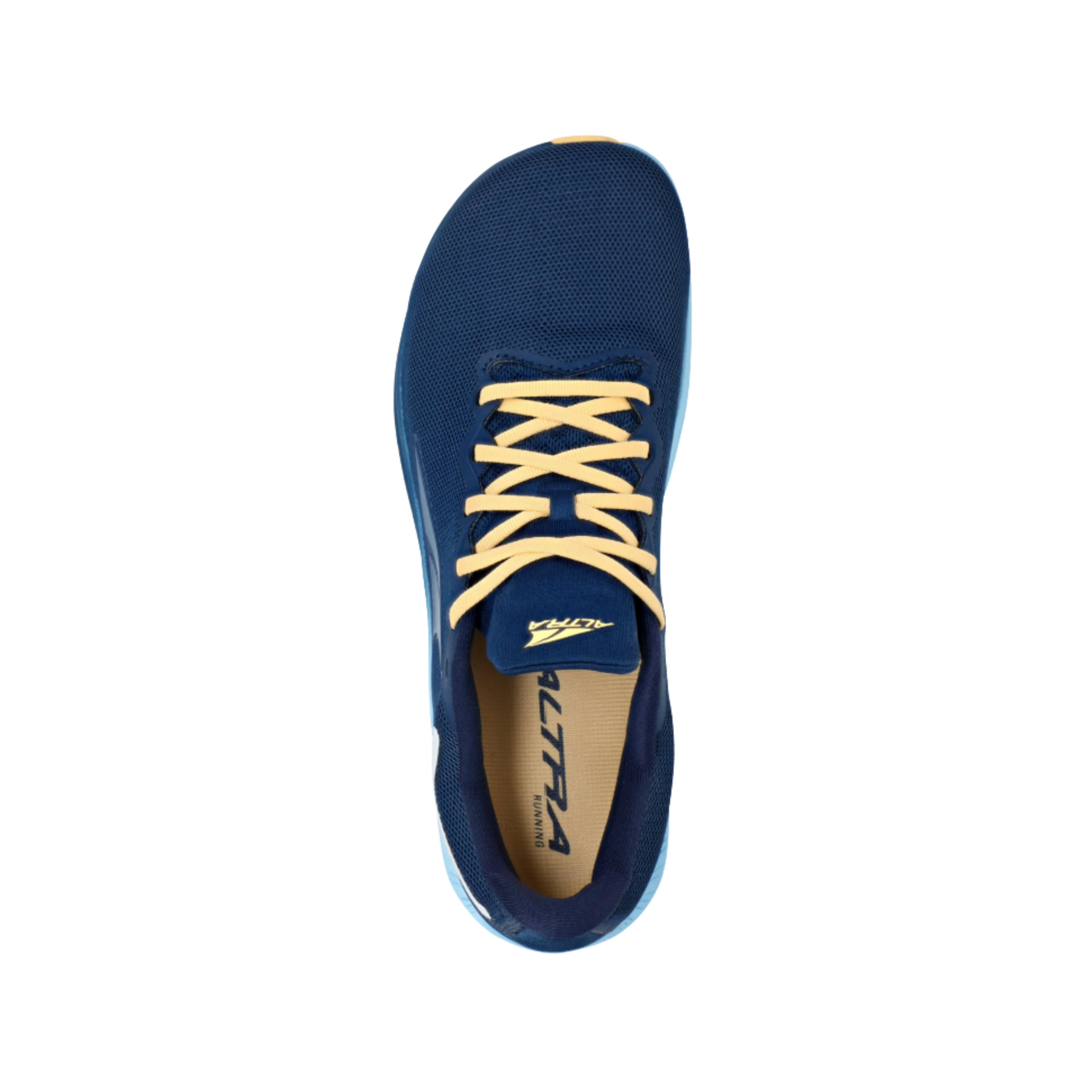 Side View of women’s Altra Rivera 3 Running Shoe in Navy – Featuring a lightweight, breathable mesh upper for maximum ventilation, and a responsive Altra EGO midsole for a smooth, cushioned ride.