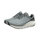 Angled View of men’s Altra Via Olympus 2 Trail Shoe in Gray – Features include responsive cushioning, improved foot arch support, and a wide toe box for natural toe splay on all types of trails.