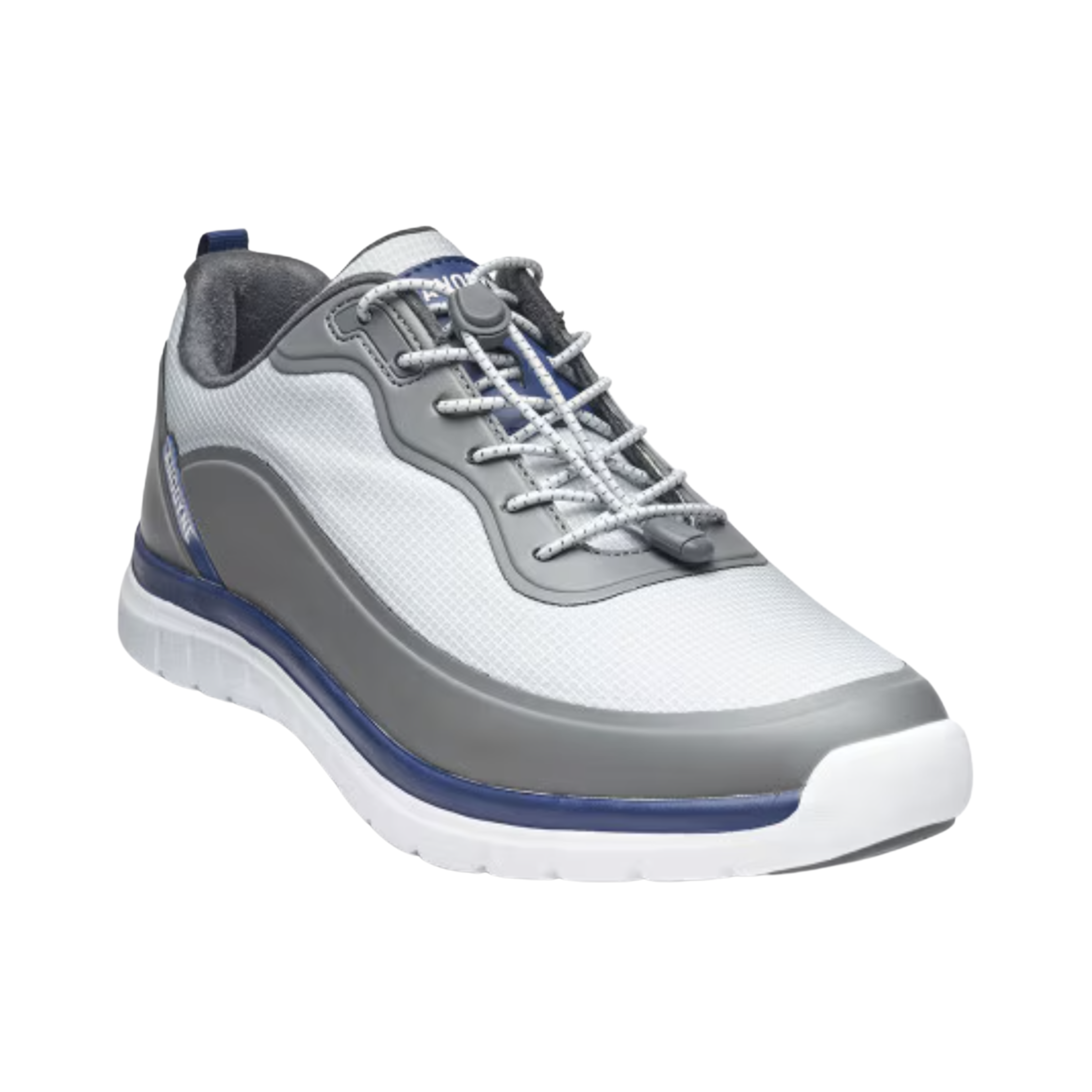 Angled view of Men's Anodyne Sport Sprinter 16 in Grey – Features include a cushioned footbed and ergonomic design for enhanced comfort and support during movement.