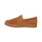 Side View of Men’s Anodyne 18 Slipper Smooth Toe in camel – featuring a classic loafer-inspired silhouette, supportive midsole for light structure, and sleek stitching along the edge for style.