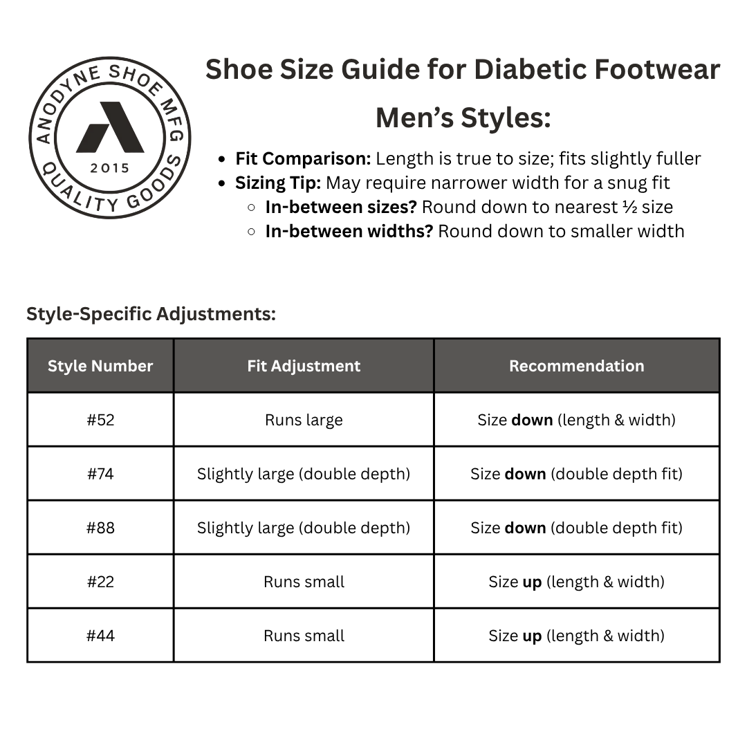 Asportuguesas Men’s Shoe Size Chart – detailed sizing guide