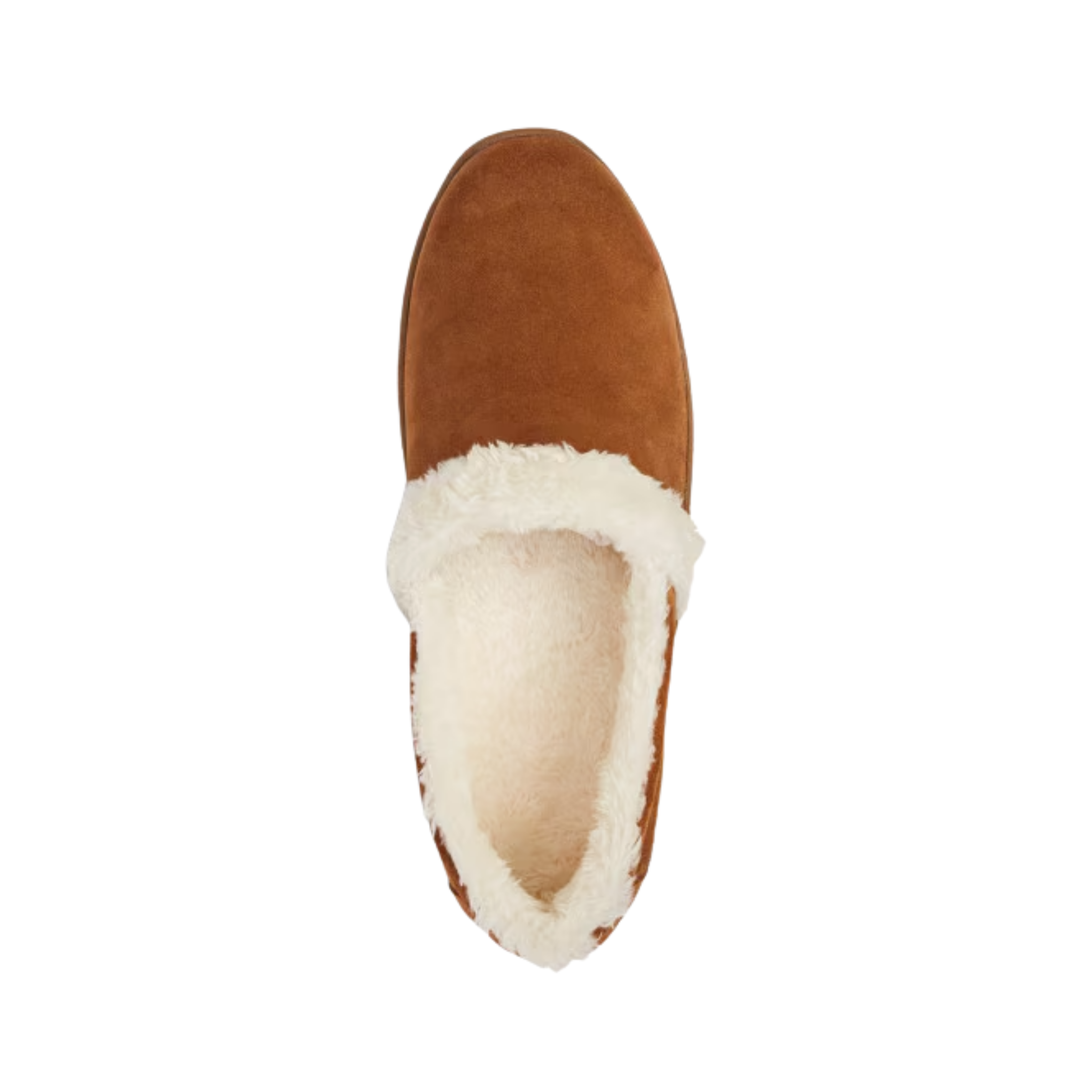 Top view of Women’s Anodyne Slipper Smooth Toe in Camel – Featuring a soft, smooth leather upper with a clean design, perfect for easy on and off.