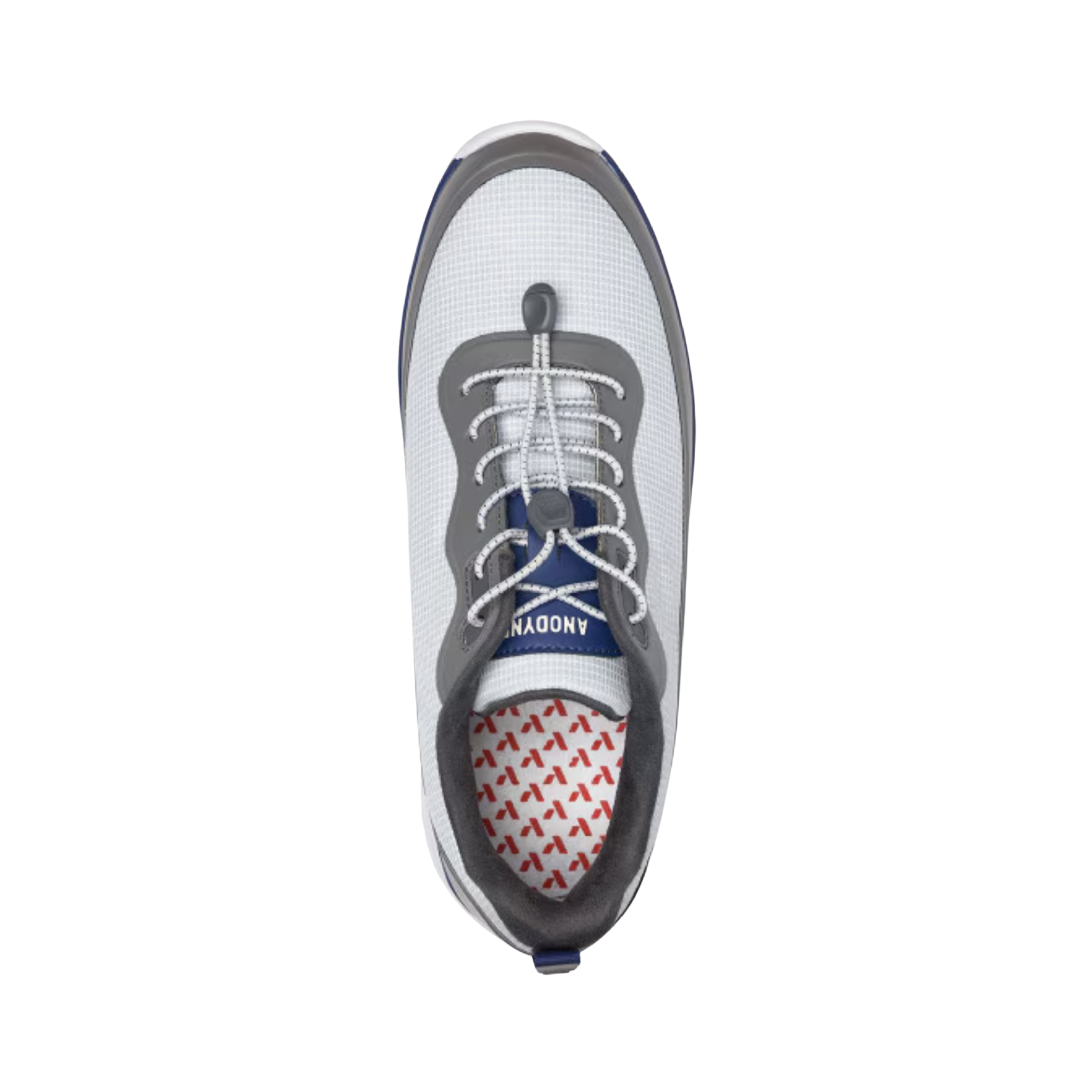 Top view of Men’s Anodyne Sport Sprinter in Grey – Featuring a breathable mesh upper with supportive overlays for a lightweight and secure fit during active movements.