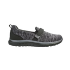 Side view of Anodyne Sport Trainer 11 Women’s in Black/Grey – Featuring a cushioned midsole for comfort, combined with a stable, supportive design for a secure fit during physical activity.