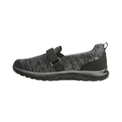 Side view of Anodyne Sport Trainer 11 Women’s in Black/Grey – Featuring a cushioned midsole for comfort, combined with a stable, supportive design for a secure fit during physical activity.