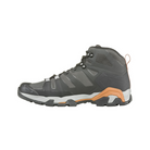 Side view of Men's Arete Mid B-Dry Boot in Black/Copper – featuring a lightweight synthetic and mesh upper with B-Dry waterproof technology, cushioned midsole for responsive support, and a grippy outsole designed for agile performance on the trail.