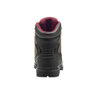 Back view of Men’s Avenger Hammer 6-inch work boot in brown – features include a reinforced heel counter, pull loop for easy on/off, padded ankle support, and contrast stitching for added durability and style.