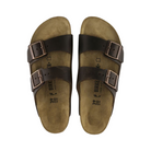 Top view of unisex Birkenstock Arizona Oiled Leather sandal in Habana – featuring rich oiled leather straps, a soft footbed for enhanced comfort, and adjustable buckles for a perfect fit.
