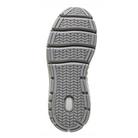 Bottom view of Women’s Brooks Addiction Walker Suede in Shark/Alloy/Oyster – featuring a certified slip-resistant rubber outsole with strategic tread patterns for reliable traction on various surfaces.