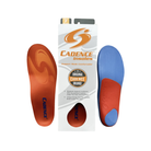 Front View of Unisex Cadence Original Orange insole with box – featuring branded packaging, bright orange insole color, and ergonomic shape for all-day support.