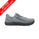 Side View of Men’s Altra Torin 5 Luxe running shoe in dark grey – featuring premium knit upper for step-in comfort, Altra EGO™ cushioning for responsiveness, and FootShape™ toe box for natural alignment.