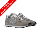 Side View of Men’s New Balance 574 Core sneaker in grey with white – featuring a suede and mesh upper for durability, ENCAP midsole cushioning for support, and durable rubber outsole for reliable everyday traction.