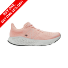 Side View of Women’s New Balance Fresh Foam x 1080 running shoe in grapefruit – featuring a breathable engineered knit upper, Fresh Foam X midsole for plush cushioning, and durable rubber outsole for smooth transitions.