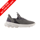 Side View of Men’s New Balance Fresh Foam X Roav Elite running shoe in magnet with sea salt – featuring a breathable mesh upper with sleek synthetic overlays, Fresh Foam X midsole for plush, responsive cushioning, and a durable rubber outsole with grippy tread for all-day performance and comfort.