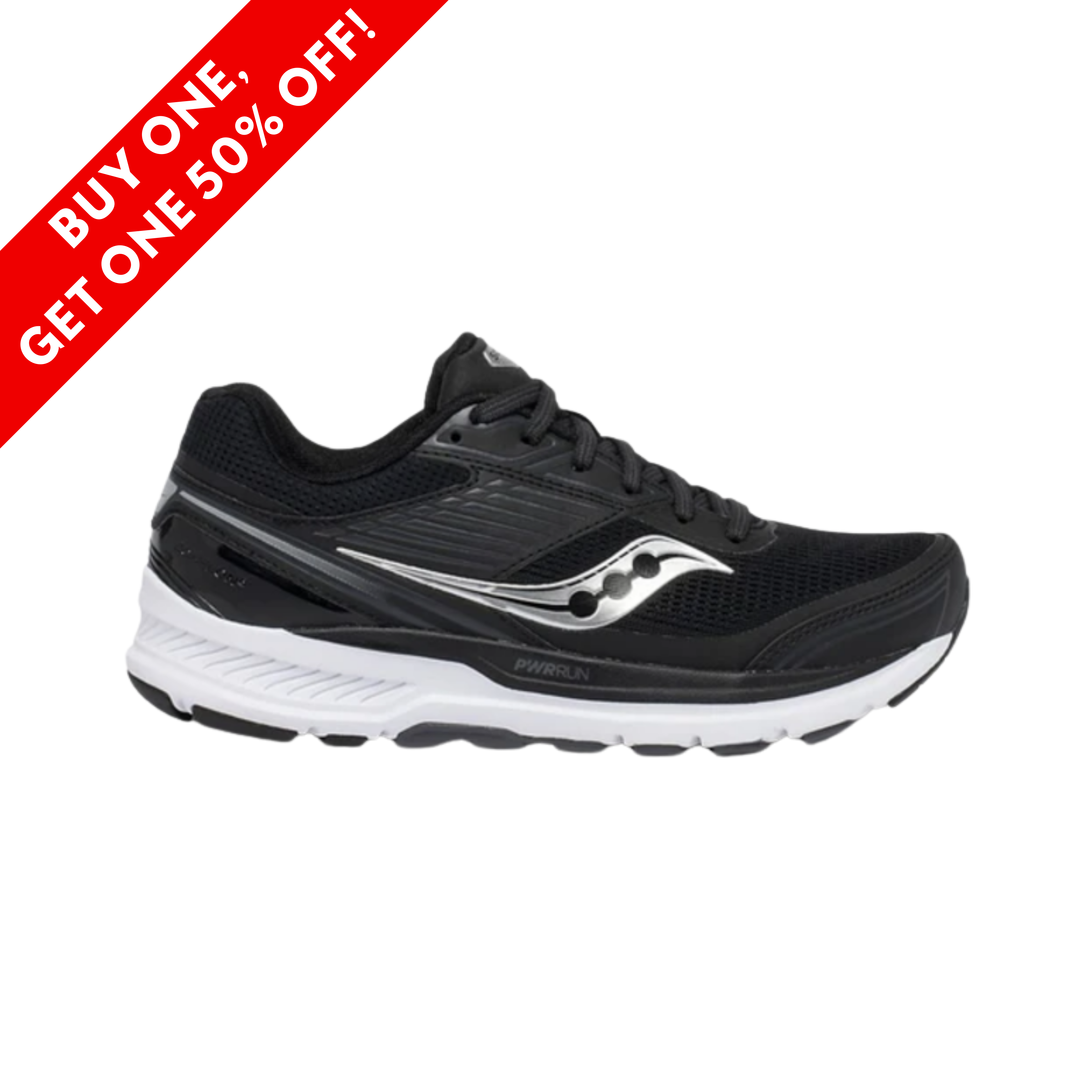 Side View of Men’s Saucony Echelon 8 running shoe in shadow mulberry – featuring a breathable engineered mesh upper with supportive overlays, PWRRUN cushioning for a balanced and comfortable ride, and a wide, stable base suitable for orthotics and neutral runners.