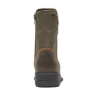 Back view of Women’s Cobb Hill Brunswick Lace Waterproof boot in forest – featuring a reinforced heel counter, pull tab for easy on/off, and subtle branding detail.