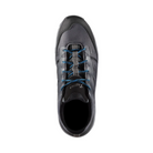 Top view of Men’s Danner Run Time 3-inch composite toe ESD boot in dark shadow – featuring padded collar and tongue for ankle comfort, moisture-wicking lining to keep feet dry, and secure lace-up closure for customized fit.