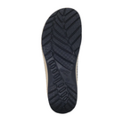 Bottom view of Women’s Dansko Kane molded clog in black – featuring a textured rubber outsole, slip-resistant grip zones, and flexible forefoot design.