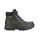 Angled view of Men’s Dunham 8000 Works Moc work boot in castlerock – featuring leather upper, cushioned footbed with arch support, rugged slip-resistant outsole, and padded collar for ankle comfort.