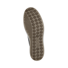 Bottom View of Men’s ECCO Soft 7 Sneaker in Titanium – featuring durable rubber outsole with low-profile tread for grip, flexible zones for smooth movement, and long-lasting traction for casual use.