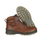 Angled View of Men’s ECCO Track 25 Boot in Coffee – featuring classic outdoor silhouette, premium weather-ready materials, and contrast stitching for a heritage-inspired look.
