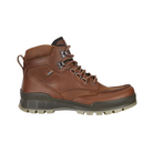 Side View of Men’s ECCO Track 25 Boot in Bison – featuring oiled full-grain leather upper for classic rugged style, GORE-TEX® waterproof membrane for breathable weather protection, and dual-component PU/TPU outsole for durability and grip.