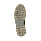 Bottom View of Men’s ECCO Track 25 Boot in Bison – featuring aggressive rubber lug outsole for superior grip, reinforced heel and toe zones for durability, and flexible sole for natural movement.
