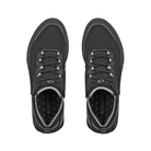Top View of Men’s ECCO BIOM 2.1 X Country Low Hiking Shoe in Black/Magnet – featuring airy mesh upper for ventilation, padded tongue and collar for comfort, and secure speed-lacing system for quick adjustment.