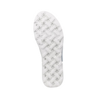 Bottom View of Women’s ECCO BIOM 2.1 X Country Low Trail Shoe in Shadow White – featuring durable rubber outsole with multidirectional lugs for traction, aggressive tread pattern for trail grip, and flexible forefoot design for natural movement.