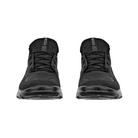 Front View of Men’s ECCO MX Low Shoe in Black – featuring protective toe cap for rugged use, breathable mesh forefoot, and ergonomic shaping for a secure, natural fit.