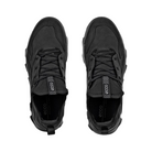 Top View of Men’s ECCO MX Low Shoe in Black – featuring mesh and synthetic overlays for structure and airflow, padded tongue and collar for comfort, and traditional lace-up closure for a secure fit.