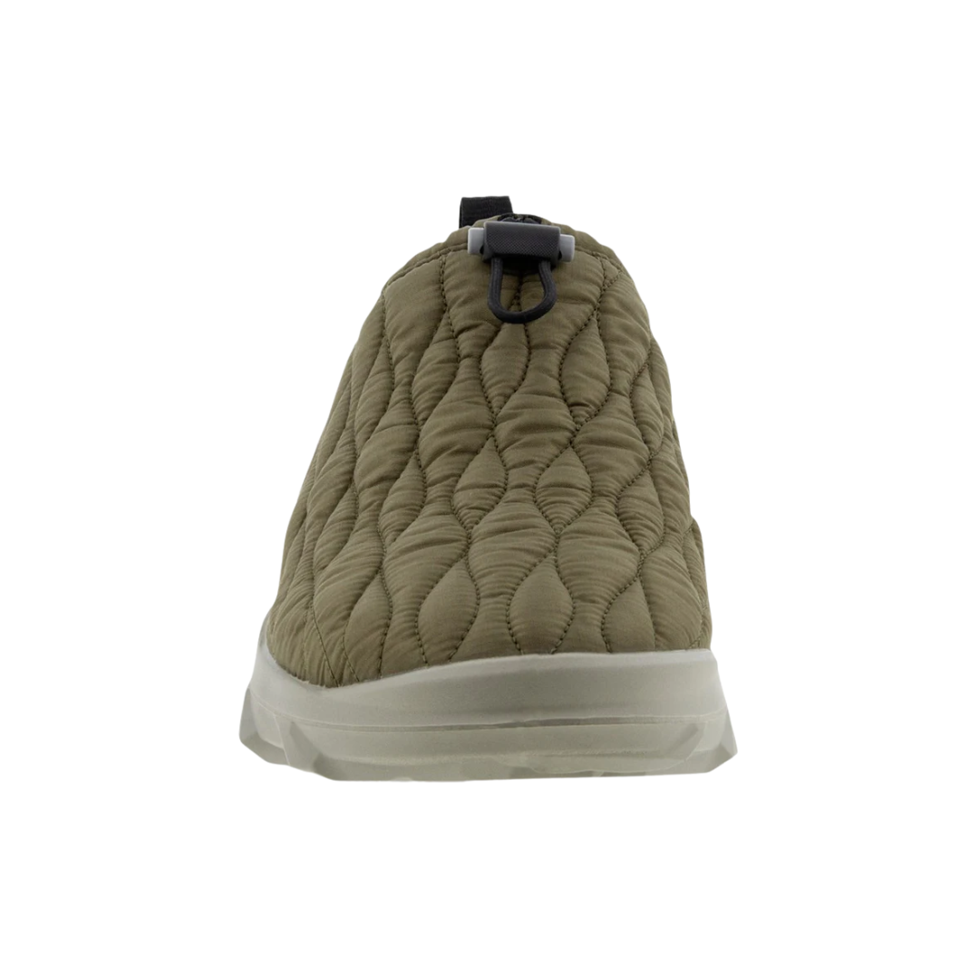 Front View of Men’s ECCO MX Q-Slip Shoe in Tarmac – featuring reinforced toe area for protection, sleek upper design for performance feel, and ergonomic shape for natural fit.