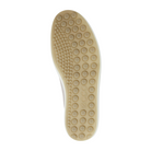 Bottom view of Women’s Ecco Soft 7 sneaker in grey rose – featuring durable rubber outsole with textured grip for reliable traction, flexible design to support natural foot motion, and abrasion-resistant construction for long-lasting wear.