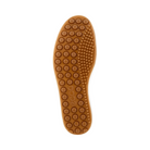 Bottom view of Women’s Ecco Soft 7 sneaker in taupe – featuring durable rubber outsole with textured grip for reliable traction, flexible design to support natural foot motion, and abrasion-resistant construction for long-lasting wear.