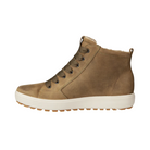 Side View of Women’s ECCO Soft 7 Tred GTX High Boot in Sage – featuring GORE-TEX® waterproof protection, premium nubuck leather upper for stylish durability, and high-top silhouette for added ankle support.