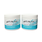 Front view of Fit My Feet Advanced Foot Cream — featuring a rich moisturizing formula that penetrates dry, cracked skin, specially formulated for diabetic foot care, fast-absorbing and non-greasy, promoting skin repair and softness.