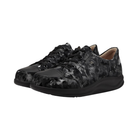 Side View of Women’s Finn Comfort Ikebukuro Nero Schwarz Diva Shoe in Black – featuring smooth leather upper for sleek style, cushioned footbed for comfort, and durable outsole for all-day support.