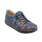 Side View of Women’s Finn Comfort Ikebukuro Darkblue Irpino Shoe in Dark Blue – featuring smooth leather upper for sleek style, cushioned footbed for comfort, and durable outsole for all-day support.