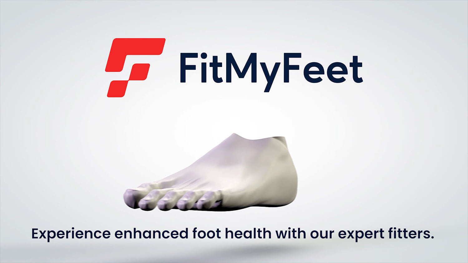 Fit My Feet Logo with 3D Animated Foot