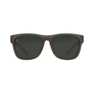 Front View of Unisex Goodr BFG Sunglasses in Just Knock It On colorway – featuring large wraparound frame for maximum protection, polarized lenses for glare-free vision, and grippy nose and temple pads for active comfort.