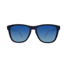 Front View of Unisex Goodr The OG Sunglasses in Drinks Seawater Sees Future colorway – featuring mirrored polarized lenses for glare protection, lightweight frame for active comfort, and classic shape for everyday wear.
