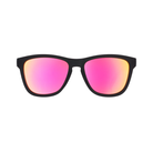 Front View of Unisex Goodr The OG Sunglasses Professional Respawner in Black and Red – featuring classic full-rim frame for sleek style, polarized lenses for glare reduction, and lightweight design for all-day comfort.